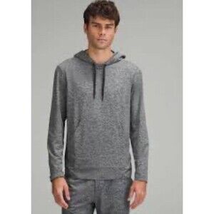 Lululemon Soft Jersey Pullover Hoodie Men’s M Gray Heather Stretch Kangaroo
